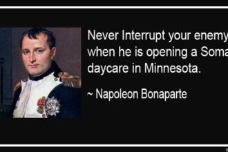 Napoleon Bonaparte quote against black background.