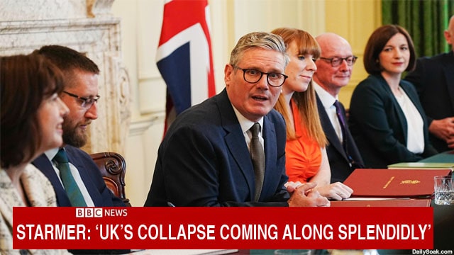 UK government Prime Minister Keir Starmer sitting at a table with numerous female and male British leaders.