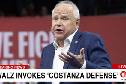Tim Walz speaking in stage about Minnesota Somali fraud scandal.
