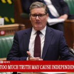UK Prime Minister Keir Starmer giving a speech in Parliament.