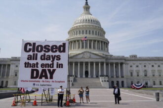 Congress Capitol Building on Easter Day.