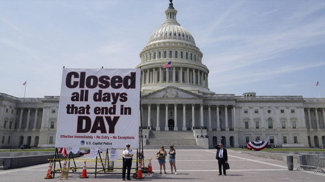 Congress Capitol Building on Easter Day.