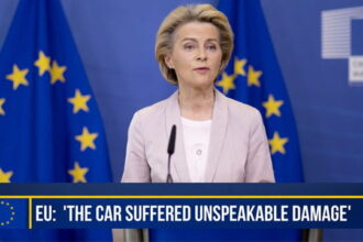 European Union leaders giving a speech on latest terrorist car ramming attack.