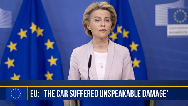 European Union leaders giving a speech on latest terrorist car ramming attack.