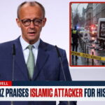 German leader Merz giving a speech on Islamic van terrorist attack.