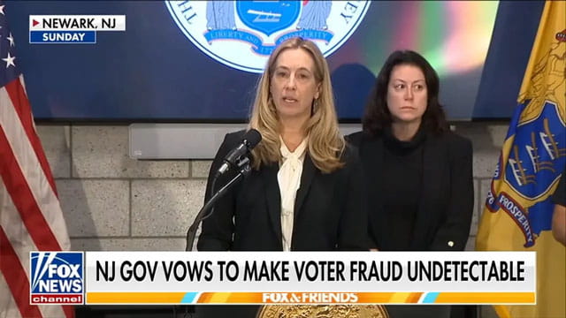 Democrats with New Jersey Governor Mikie Sherrill on stage.