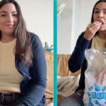 AOC on Livestream freezing her eggs by eating a bag of ice cubes.