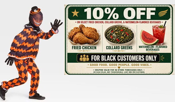 Target racist clown costume.