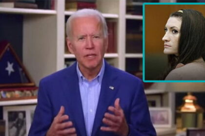 Joe Biden giving an interview regarding Lindsay Clancy.