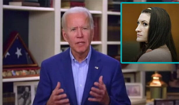 Joe Biden giving an interview regarding Lindsay Clancy.