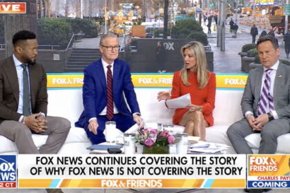 Panel of Fox News hosts discussing the President Trump media blackout.