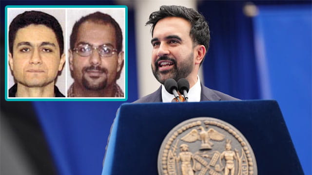 Zohran Mamdani giving a speech on the 911 ceremony in New York and the hijackers.